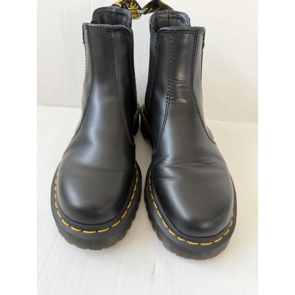 Dr Doc Martens 2976 Women's Size 5 Black Smooth Leather Chelsea Boots